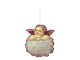 Vánoční kovová dekorace anděl Angel Vintage - 14*16 cm Chic Antique