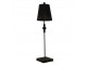 Černá antik stolní kovová lampa Filla - Ø 20*75 cm E27/max 1*60W Clayre & Eef