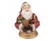 Vánoční dekorace socha Santa s dárky a medvídkem - 22*18*29 cm Clayre & Eef
