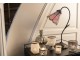 Stolní lampa Tiffany FlowerArc pink - 30*17*48 cm E14/max 1*25W Clayre & Eef