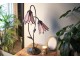 Stolní lampa Tiffany Flowerbell pink - 35*18*61 cm E14/max 2*25W Clayre & Eef