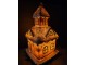 Vánoční perníková chaloupka s Led světýlky Gingerbread House - 14*14*25cm/ 3*AA Clayre & Eef