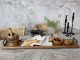 Dlouhý úzký dřevěný servírovací podnos s uchy Tours Tray - 90*20*8 cm Chic Antique