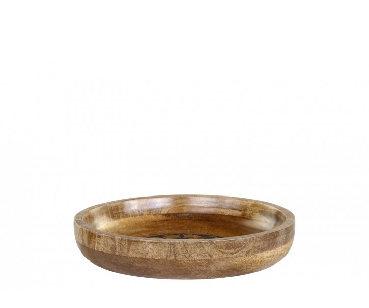 Dřevěná servírovací miska z mangového dřeva Tours Bowl - Ø 25*5 cm/ 1100ml Chic Antique
