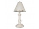 Bílá vintage stolní lampa Hillae - Ø 26*55 cm E27/max 1*60W Clayre & Eef