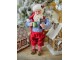 Vánoční dekorace Santa Claus v papučích - 16*8*28 cm Clayre & Eef