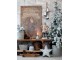 Zinková antik kovová dekorace ve tvaru hvězdy - 32*8*30cm Chic Antique