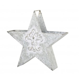 Zinková antik kovová dekorace ve tvaru hvězdy - 32*8*30cm