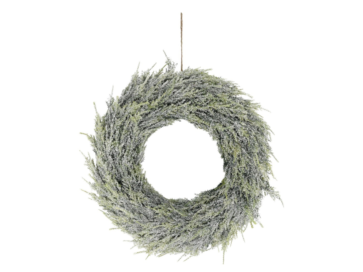 Zelený nástěnný věnec s glitry a sněhem - Ø 40 cm Chic Antique Zelený nástěnný věnec s glitry a sněhem - Ø 40 cm Chic Antique