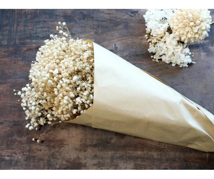 Dekorace sušená květina Baby's Breath Flowers - 77 cm Chic Antique