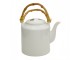 Bílá porcelánová konvice na čaj Nia - Ø 13*23 cm / 1500 ml Clayre & Eef
