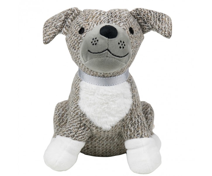 Šedá dveřní zarážka pes Dog - 25*21*26 cm Mars & More 