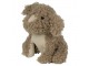 Hnědá kudrnatá dveřní zarážka pes Dog - 21*22*25 cm Mars & More 