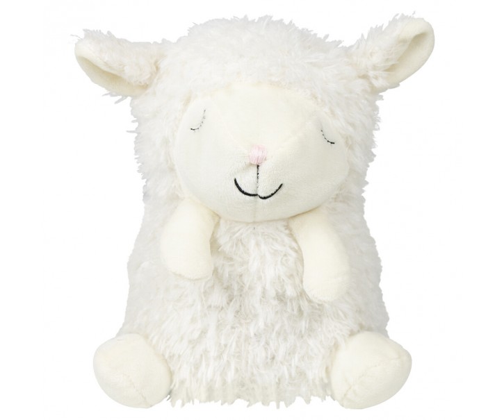 Bílá dveřní zarážka spící ovečka Sheep - 24*24*21 cm Mars & More 