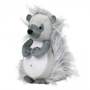 Šedá dveřní zarážka ježek Hedgehog - 15*14*21 cm