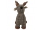Šedo-hnědá dveřní zarážka jelen Deer - 25*21*26 cm Mars & More 