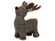 Šedo-hnědá dveřní zarážka jelen Deer - 25*21*26 cm Mars & More 