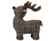 Šedo-hnědá dveřní zarážka jelen Deer - 25*21*26 cm Mars & More 