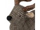 Šedo-hnědá dveřní zarážka jelen Deer - 25*21*26 cm Mars & More 