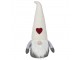 Dveřní zarážka skřítek Gnome v béžové čepici - 25*21*26 cm Mars & More 