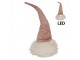 Dekorace socha skřítek Gnome se svítícím nosem - 20*20*44 cm/ 2*CR2032 Clayre & Eef