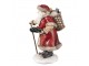 Vánoční dekorace socha Santa s nůší dárků- 14*12*20 cm Clayre & Eef