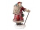 Vánoční dekorace socha Santa s nůší dárků- 14*12*20 cm Clayre & Eef