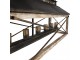 Béžovo-černé antik stropní světlo v Industrial stylu Bocco - 99*30*70 cm Clayre & Eef