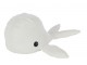 Bílá dveřní zarážka velryba Whale - 20*31*17cm J-Line by Jolipa