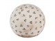 Béžová keramická dekorační koule se srdíčky Hearti - Ø 12*12 cm Clayre & Eef