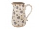 Béžový keramický džbán s květy šeříku Lilac L - 21*15*23 cm Clayre & Eef