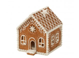 Vánoční perníková chaloupka s Led světýlky Gingerbread House - 18*15*17cm