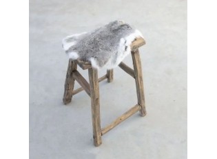 Šedá králičí kůže Rabb - 40*30*2cm
