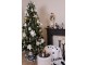 Černo-bílý servírovací talíř se stromky Black&White X-Mas - Ø 33*1 cm Clayre & Eef