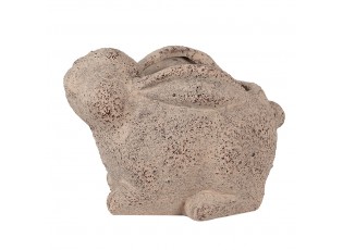 Béžový antik dokorační květináč králík Rabbi - 17*12*12 cm