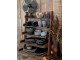 Mosazný dekorativní retro ventilátor na podstavci Factory - 31*21*37cm Chic Antique