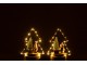 Set 2ks dekorace Santa ve svítícím led stromku - 16*10*21 cm J-Line by Jolipa