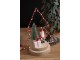 Set 2ks dekorace Santa ve svítícím led stromku - 16*10*21 cm J-Line by Jolipa