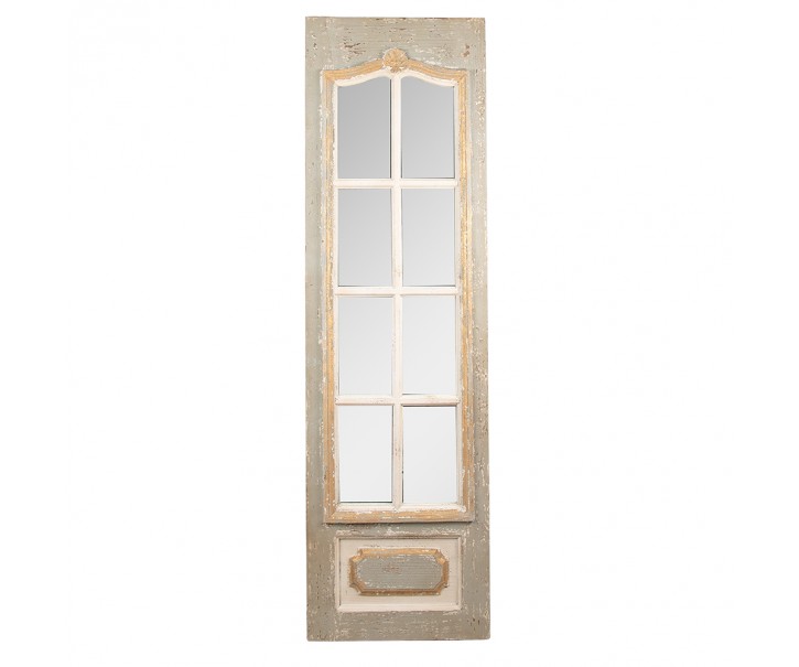 Šedozlatý antik dekorativní panel na postavení French - 50*4*172 cm Clayre & Eef