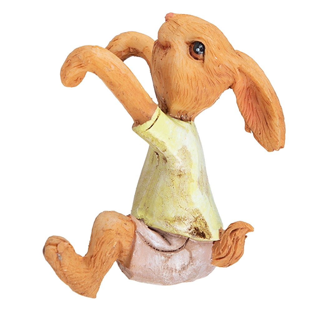 Dekorace závěsný králíček na skleničku - 5*5*9 cm