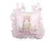 Růžový bavlněný povlak na sedák s králíčkem Floral Easter Bunny - 40*40 cm Clayre & Eef