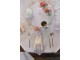 Bavlněná kulatá utěrka s květy Floral Easter Bunny - Ø 80 cm Clayre & Eef