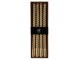 Set 4ks zlatá metalická úzká kroucená svíčka Twist gold - Ø 2*30cm daan kromhout
