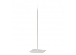 Bílý kovový stojan na toaletní papír M - 18*18*60 cm