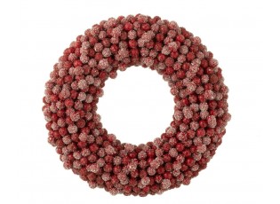 Dekorativní věnec z červených bobulí Berries - 35*6*35cm