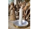 Bílo - zlatý antik kovový svícen Marrakech white - Ø 10*3 cm daan kromhout