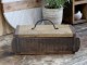 Dřevěná přírodní retro bedýnka s víkem Brick old - 30*14*10 cm Chic Antique
