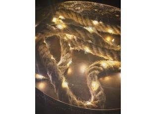 Dekorace lano s led světýlky - Ø 2,5 *200 cm / 2AA