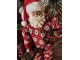 Vánoční dekorace Santa v overalu s bačkorkama - 16*8*28 cm Clayre & Eef