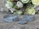 Set 3ks zinkový antik kovový svícen Lace Crown - Ø 4,5*2,5 / Ø 8*3/ Ø 10*3cm Chic Antique
